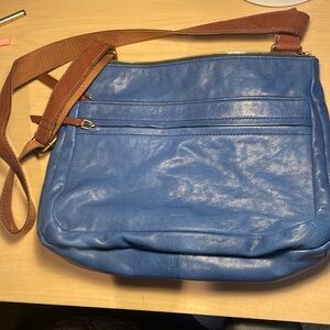 Fossil leather satchel